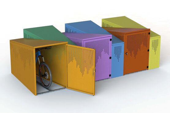  Abri vélo individuel en tôle d’acier galvanisée | Box vélo Néomob - SEMCO