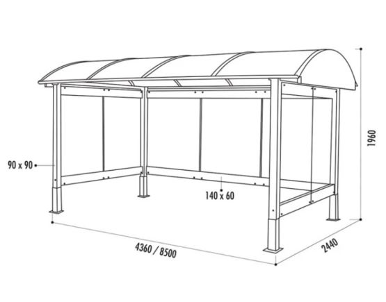 Abri vélos et motos Brindisi - NORMEQUIP