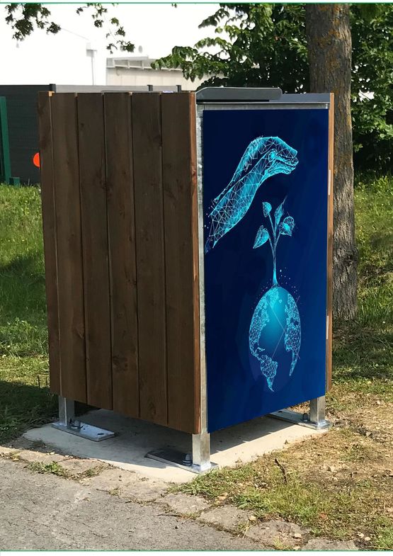 Abribac Biodéchets - Poubelles Biodéchets | Belben - Poubelle