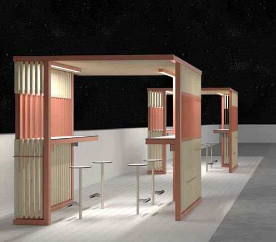 Abribus avec toiture végétalisable | EVO LUD - produit présenté par EVO LUD