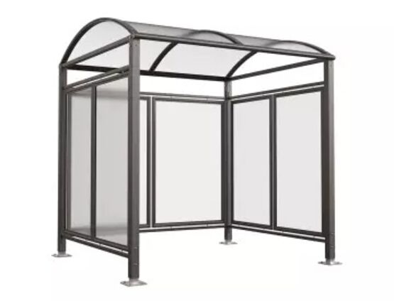 Abribus type 11 - fermé 3 côtés- L250 cm