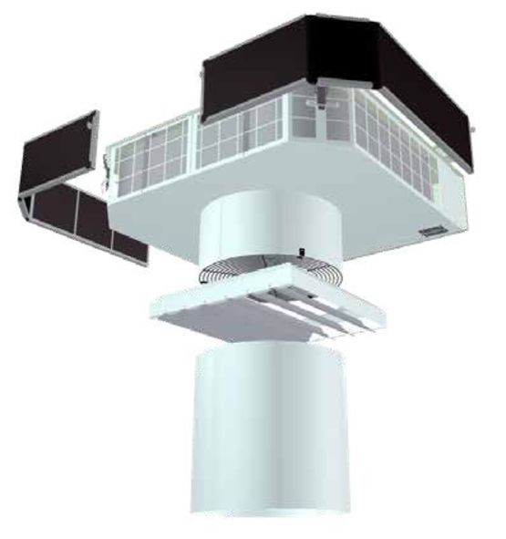  Aérotherme avec chauffage à eau pour plafond | SWT02 - FRICO