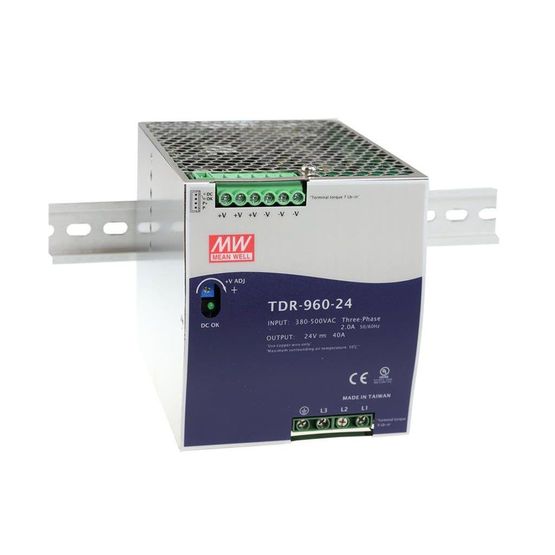 Alimentation AC/DC Rail DIN avec fonction PFC  | Mean Well TDR-960-24