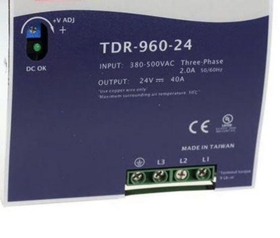  Alimentation AC/DC Rail DIN avec fonction PFC  | Mean Well TDR-960-24 - Alimentations électriques