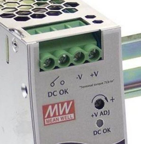  Alimentation AC/DC Rail DIN Sortie 12V dc à 10A avec boîtier métallique pour réseau monophasé et triphasé | Mean Well WDR-120-12 - CATS