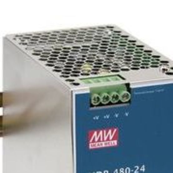  Alimentation AC-DC simple à sortie industrielle 24Vdc à 20A sur rail DIN avec boîtier métallique | MEAN WELL NDR-480-24 - CATS