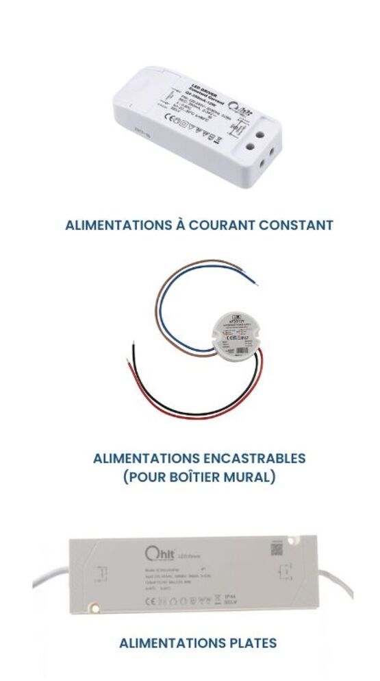  Alimentation LED pour meubles 12 V / 230 V – 1,8 W – 200 W | Système LEDO - Ampoules LED