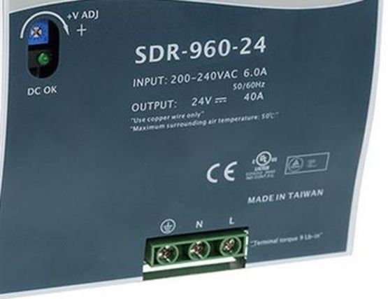  Alimentation secteur AC-DC sur rail DIN pour l’industrie| Mean Well SDR-960-24 - Alimentations électriques