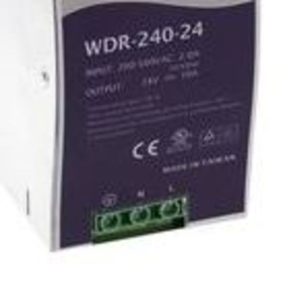 Alimentation secteur industrielle 240 W DIN RAIL à sortie unique | MEAN WELL WDR-240-24 - produit présenté par CATS