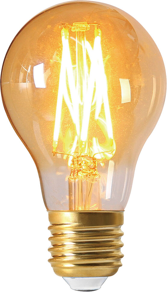 Ampoule LED filament : standard A60 Filament LED 7W E27 2 200 k 600 LM Dim. Ambre | 165456 - GIRARD SUDRON