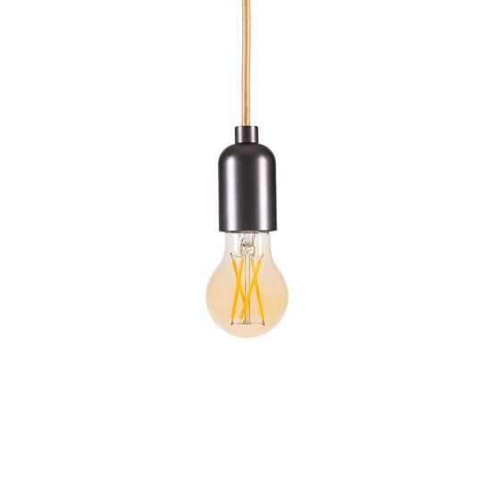 Ampoule LED filament : standard A60 Filament LED 7W E27 2 200 k 600 LM Dim. Ambre | 165456 - Ampoules LED à filament