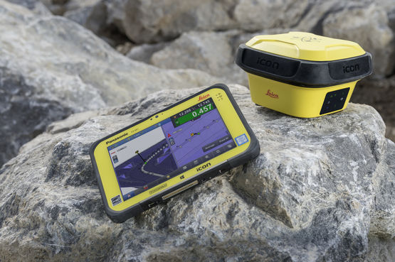 Antenne intelligente pour implantation de points sur chantiers | Leica iCON GPS 70 T - produit présenté par LEICA GEOSYSTEMS