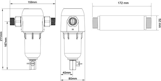  Antitartre magnétique au filtre auto-nettoyant Concept Mag 2 | MERKUR - Filtres et accessoires