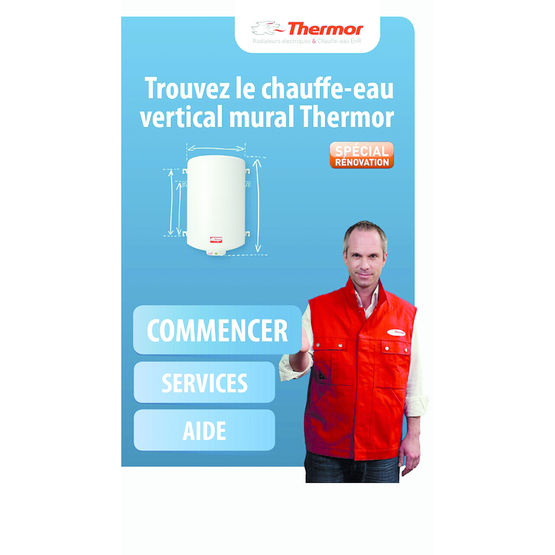 Application d’aide au choix pour le remplacement d’un chauffe-eau | Application chauffe-eau Thermor