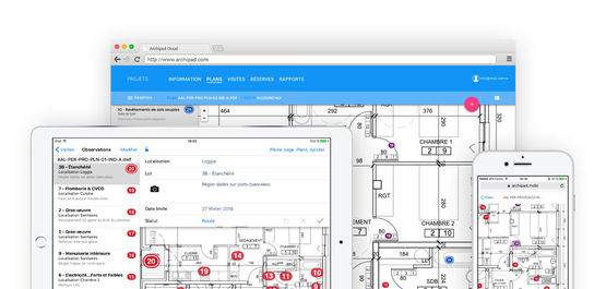  Application de gestion de chantier pour professionnels de la construction  | Archipad - Logiciel de gestion de chantier (planning, coordination)