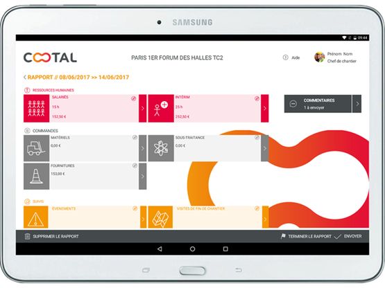  Application mobile pour la gestion de chantiers | Cootal - COOTAL