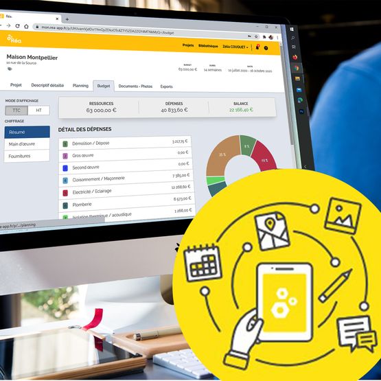  Application nouvelle génération de gestion (documents, projets, suivi de chantier) | Réa. - Bureautique