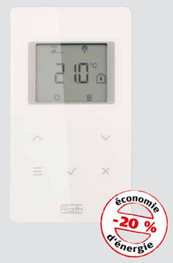  Application pour régulation de planchers chauffants rafraîchissants | Roth Touchline - ROTH