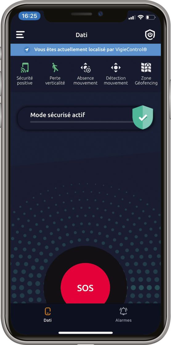 Application PTI pour téléphones (protection travailleur isolé) - produit présenté par NEOVIGIE