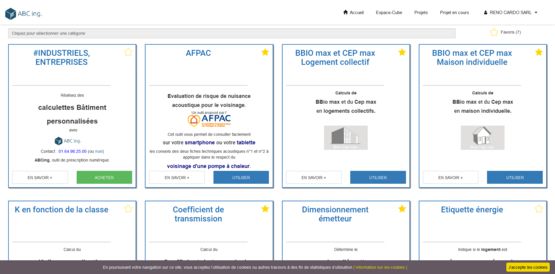 Application Web de 14 outils de calcul et dimensionnement du bâtiment | ABC ing