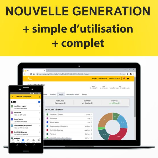  Application web et mobile de gestion de chantier : chiffrage, documents, suivi | Réa. - Logiciel de pièces écrites, métré et chiffrage