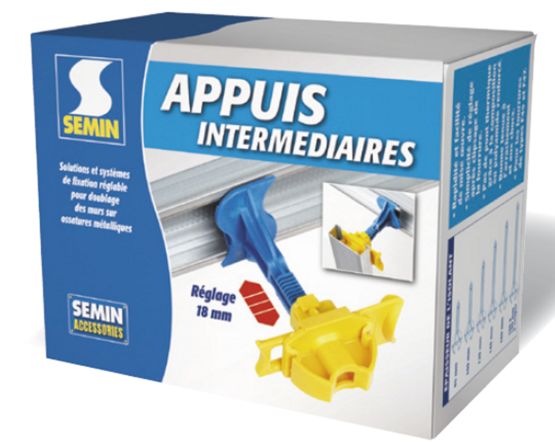 Appui intermédiaire pour ossature métallique | Appui intermédiaire - produit présenté par SEMIN