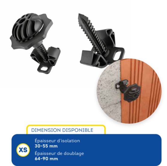 Appui intermédiaire réglable pour cloisons minces | AJUST RENO XS