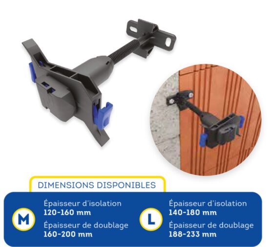 Appui intermédiaire réglable pour rénovation | AJUST RENO  - Ossatures, profilés spéciaux et autres accessoires pour cloisons sèches