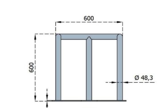  Arceau de protection | Protection de candélabre en acier galvanisé - SEMCO
