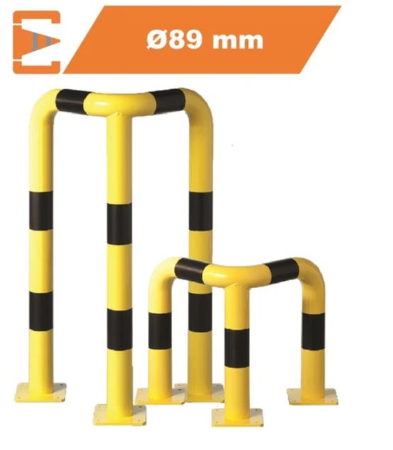 Arceau de sécurité Diam.89mm jaune/noir pour angle