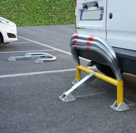  Arceau parking rabattable à ressorts amortisseurs de chocs Stopcrash - Arceaux, herses et autres équipements mobiles anti-intrusion