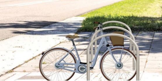  Arceau vélo inox en U avec picto cycle - NORMEQUIP