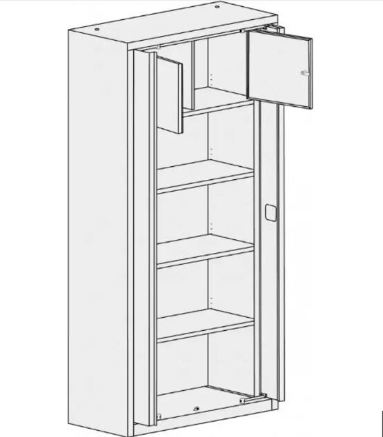  Armoire à portes escamotables | AKAZE PRODUCTION - Mobilier et équipements de bureau