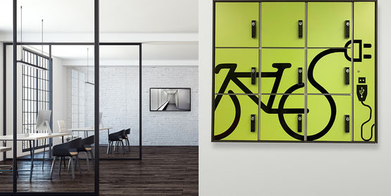 Armoire de chargement de batteries de vélos, trottinettes | PowerBox de Kemmlit - produit présenté par SOCIÉTÉ SCHWEYER