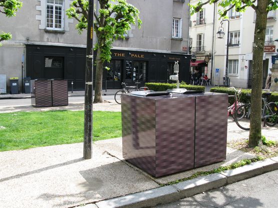 Armoire décorative pour conteneurs poubelles - abri bac personnalisables | Belben - BELBEN