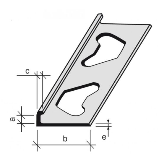  Arrêt de carrelage ou de résine 1/4 de rond aluminium, inox ou PVC - ADESOL - TECNO-K