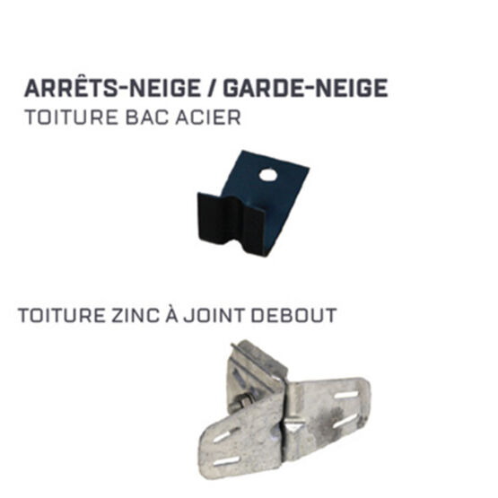  Arrêts-neige (passe-barres, fer plat, support rondin) - Accessoires, ornements
