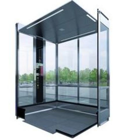 Ascenseur à parois vitrées transparentes ou opaques et système de traction Ecodisc | Monospace Vitré