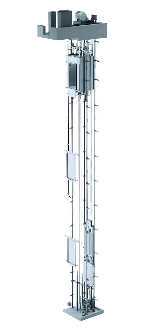  Ascenseur grande vitesse à gestion des flux intelligent pour IGH | Helix - Equipements, accessoires et systèmes d'entraînement pour ascenseurs