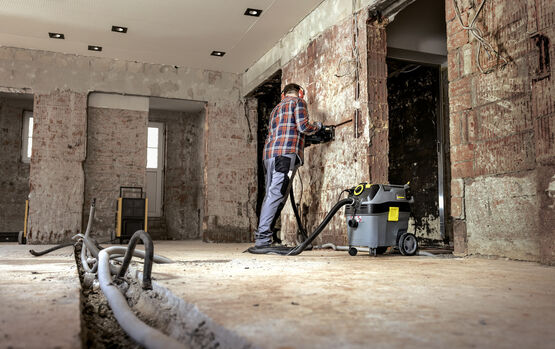 Aspirateur eau et poussières avec manchon de connexion | NT 30/1 Ap Te M - KARCHER SA