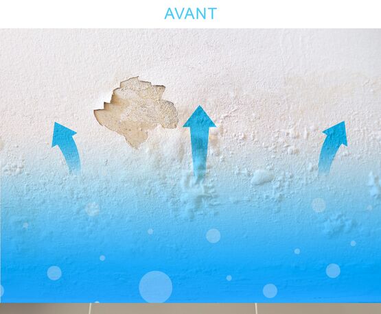 Assèchement des murs avec l'appareil ATE LC30 - Assèchement des murs