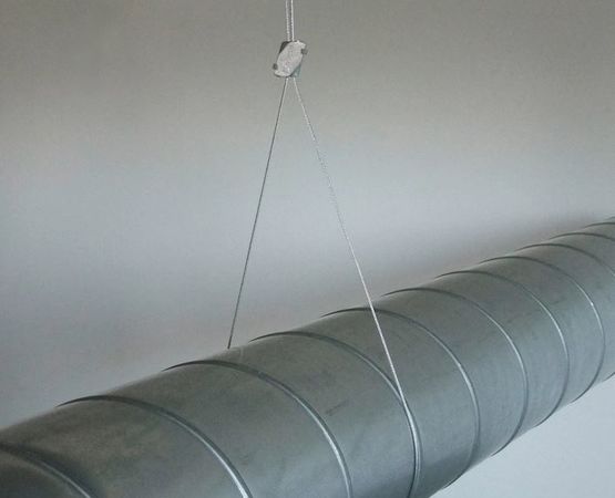  Attaches et bobine de câble pour travaux de suspension - Art. N° 5255001551 - Câble, métal déployé, à mailles, tissé