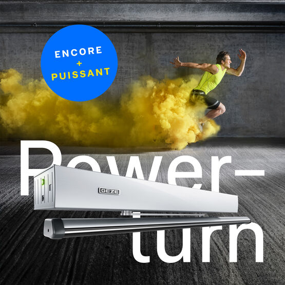  Automatisme polyvalent pour portes battantes | Powerturn - GEZE