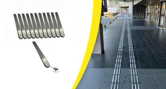  B.A.O. inox 316 lisse à sceller lot de 12 barrettes soit 0.9 ml (1 barrette =280 x 30 x 5 mm) | WATTELEZ  - Signalétique PMR