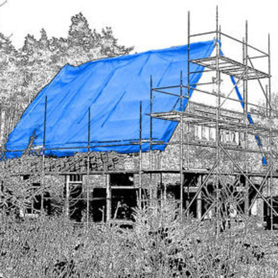 Bâche Ultra-lourde 250g/m² - toutes dimensions pour couverture de toiture | BACHEPE240-PREM