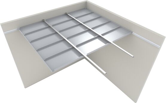 Bacs autoportants à bords droits sur ossature cachée | EC2 J - produit présenté par ECHAME