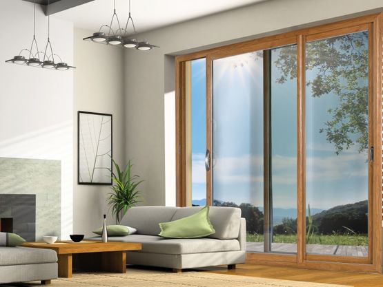  Baie coulissante en composite fibre de verre / PVC | TWINEA - Baie coulissante ou à galandage en matériaux mixtes