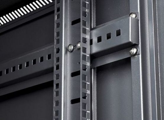 Baie serveur 18U 600 x 1000 noire à porte simple DEXLAN | Réf. 755401 - EXERTIS CONNECT