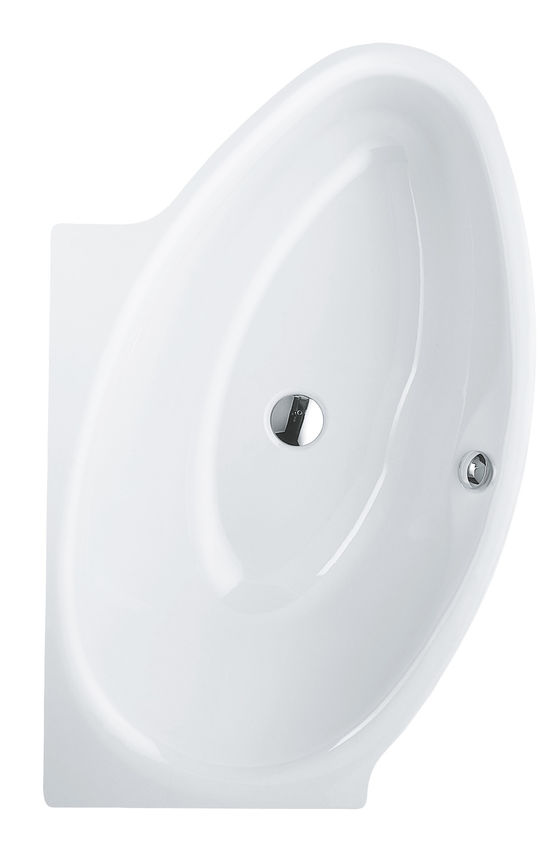  Baignoire encastrée en angle acier titane vitrifié en 2 dimensions | BettePool I - BETTE