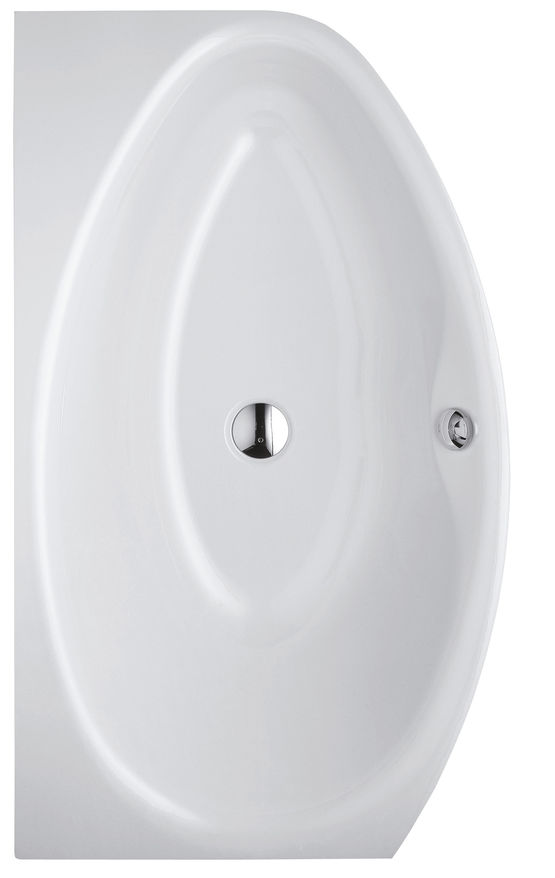 Baignoire encastrée en angle acier titane vitrifié en 2 dimensions | BettePool I - produit présenté par BETTE